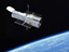 Image of Hubble in orbit around Earth