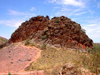 Wide face of Corroboree Rock