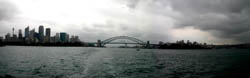 A panorama of Sydney Harbor