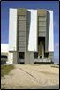 Columbia peers out of the VAB
