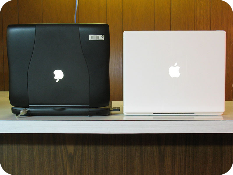 2 Mac laptops