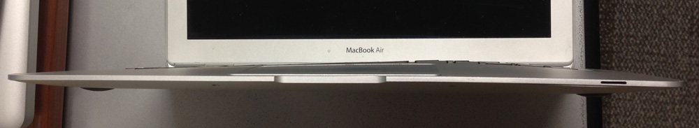 MacBook Air edge on