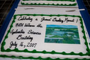 One of two sheet cakes at the reception at the GSFC Visitor's Center -- Ground-Breaking Ceremony for Exploration Sciences Building (Bldg 34) at NASA/GSFC