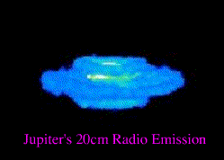 Animated Image of Jupiter in the Radio