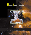 Cover of SM3A Media Guide showing two astronauts working on Hubble while it is attached to the shuttle