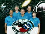 STS-31 Crew (left to right): Charles F. Bolden,Steven A. Hawley, Loren J. Shriver, Bruce McCandless, Kathryn D. Sullivan