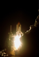 A perfect night-time launch for Space Shuttle Discovery