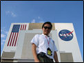 Ed in front of VAB