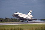 Atlantis returns to KSC after completion of mission STS-122