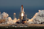 Atlantis lift-off on mission STS-122 to the International Space Station