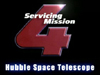 Graphic logo for Hubble Telescope Service Mission 4