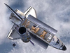 Image of Hubble with Shuttle