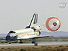 Atlantis touches down at Edwards Air Force Base in California