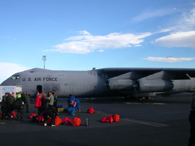 Getting on the C-141