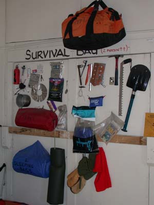 Contents of Survival Bag