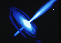 artist concept of active galactic nucleus