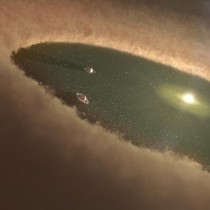 Planet-forming disk - artist's conception